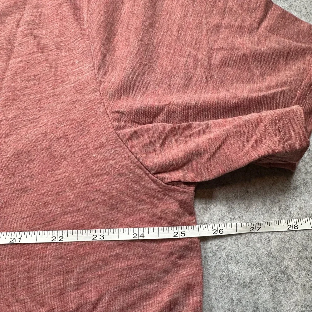 Jachs Short Sleeve Henley Shirt‎ Washed Red Signature Soft Touch Men's 3XL NWT